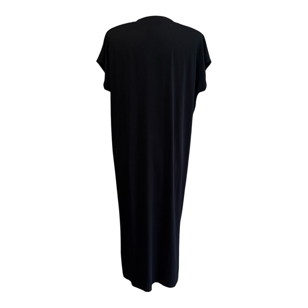 Eileen Fisher Dress Womens S P Black Oversized Minimalist Lagenlook Quiet Luxury - Picture 3 of 14